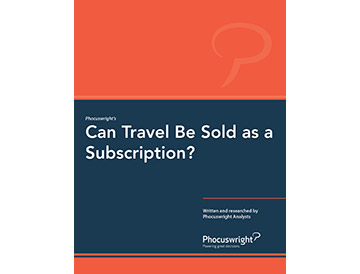 Can Travel Be Sold as a Subscription?