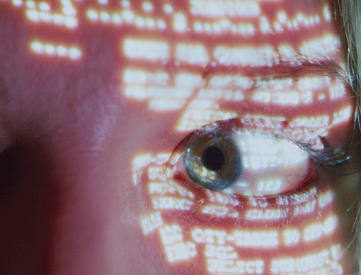 Light shining on eye Light shining on eye