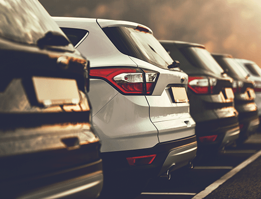 cars lined in a row cars lined in a row