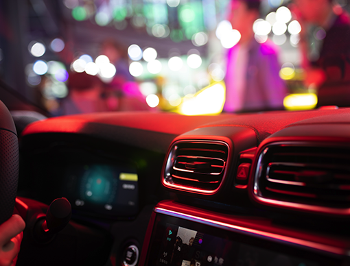 inside of car bright lights inside of car bright lights